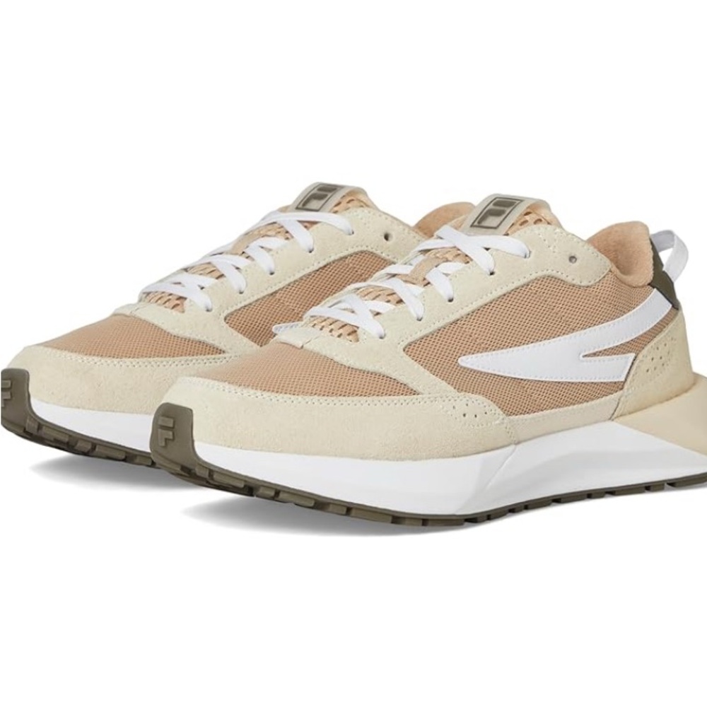Fila Racer Energized Beige and White Sneakers